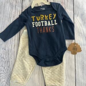3-6 month turkey day outfit nwt